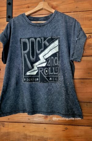 Tee-shirt gris Rock